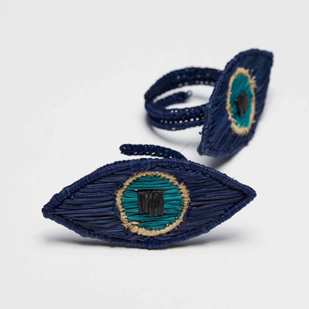 Eye Napkin Ring - Set of 2 in Blue