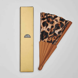 Folding  Hand Fan, Animal Print