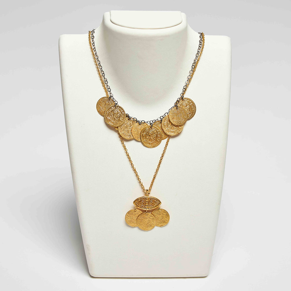 Mati- Coins Necklace
