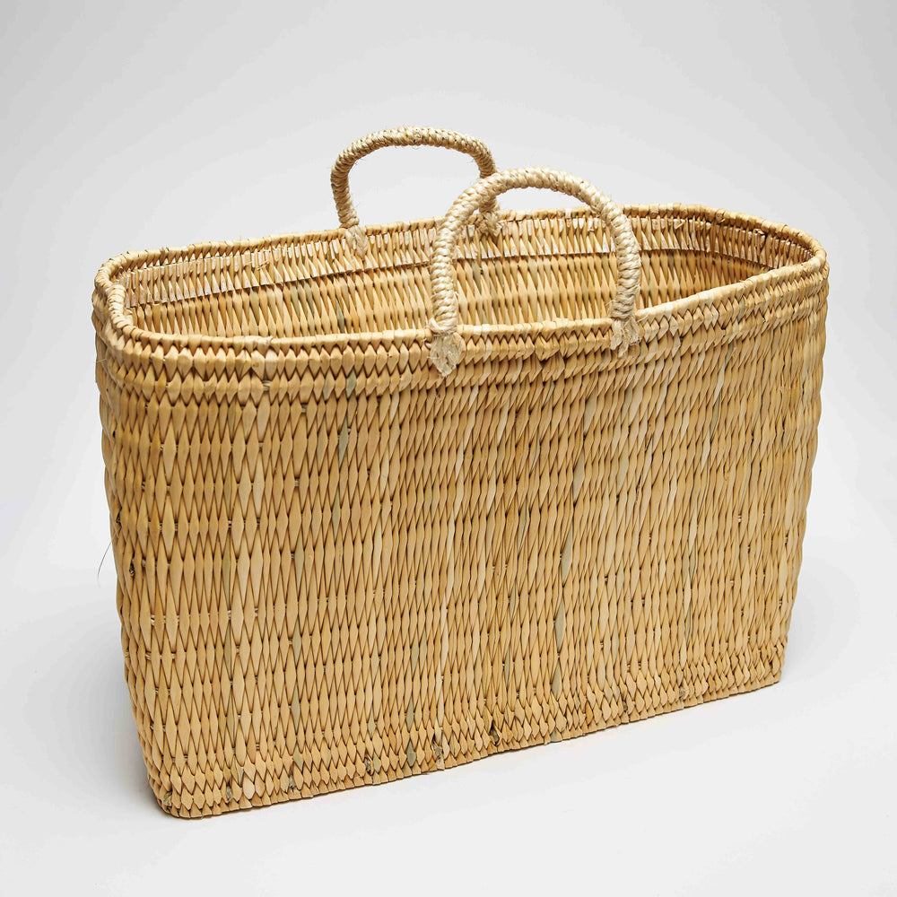 Ψάθινη Τσάντα - Σχοινένια Χερούλια -Μεγάλο Μέγεθος