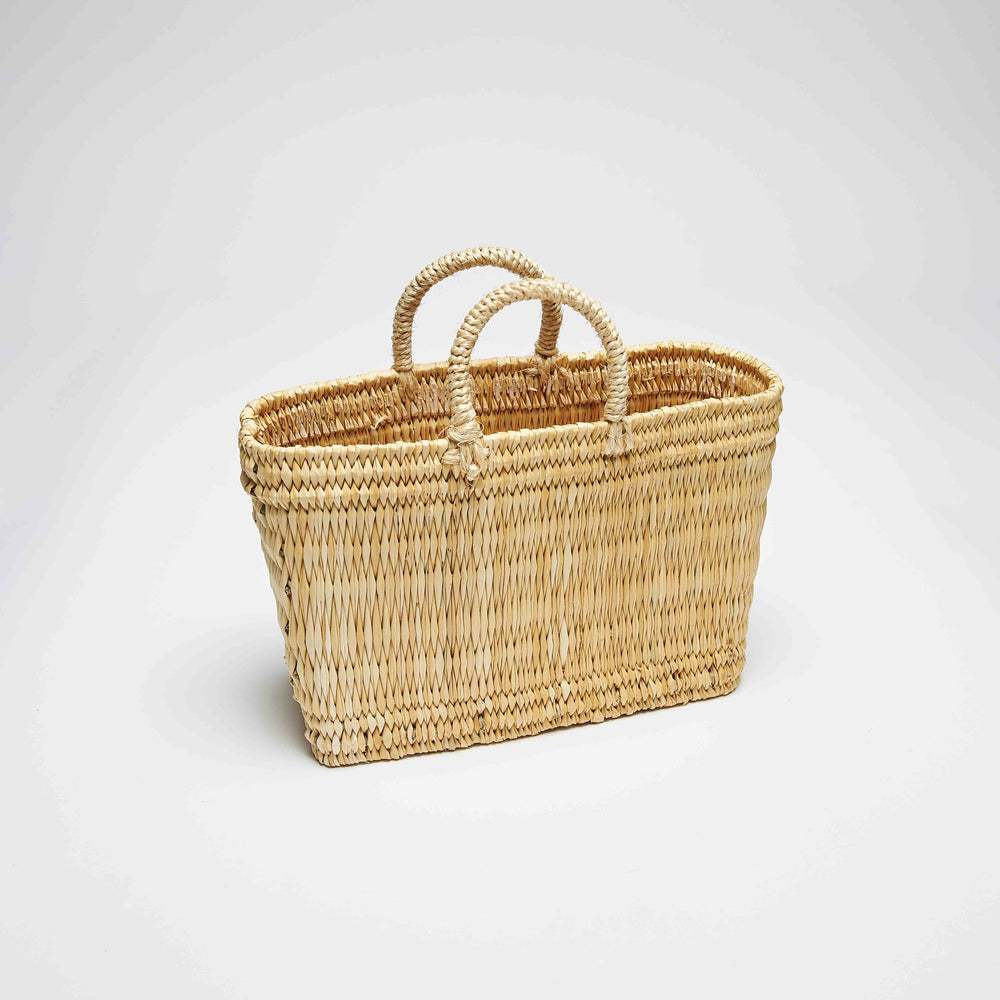 Ψάθινη Τσάντα - Σχοινένια Χερούλια -Μικρό Μέγεθος