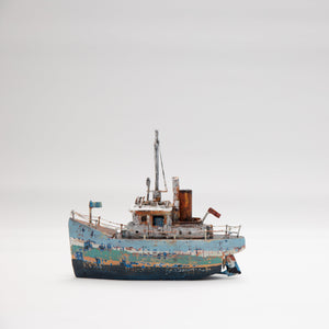 
                
                    Φόρτωση εικόνας στο Viewer Gallery, 3D Wooden Ship - Greyish Blue and Navy
                
            