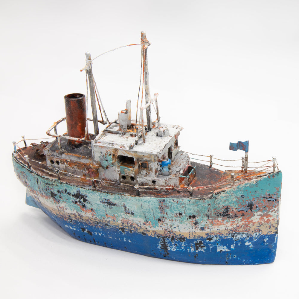 
                
                    Φόρτωση εικόνας στο Viewer Gallery, 3D Wooden Ship - Sky Blue and Ultramarine
                
            