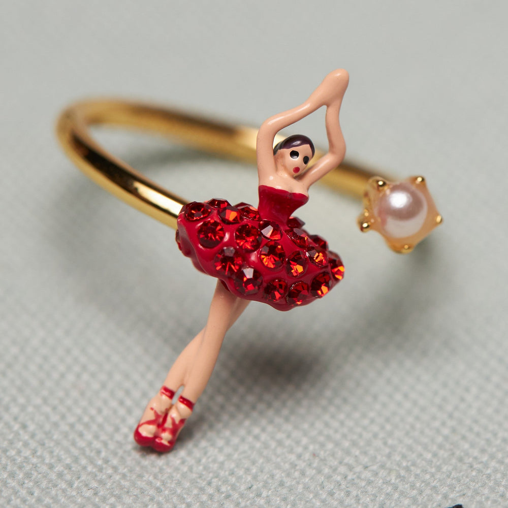 
                
                    Load image into Gallery viewer, Ballerina Ring, Red Rhinestone Crystals
                
            