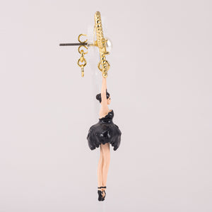 
                
                    Load image into Gallery viewer, Black Ballerina Earrings
                
            