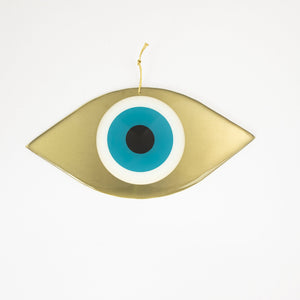 Bronze Evil Eye 'Mati' in Turquoise