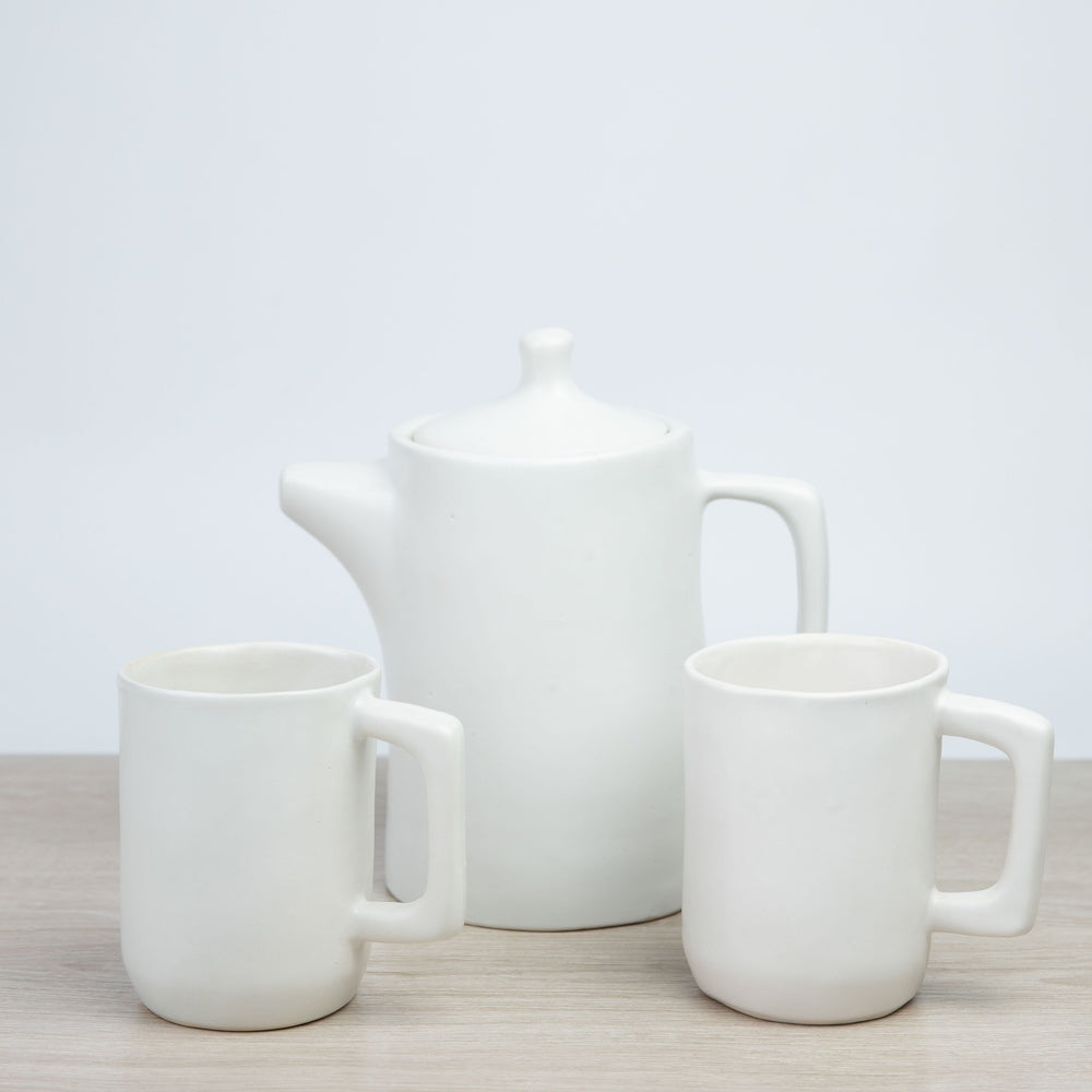 Ceramic Cylindrical Mug - Set of 2