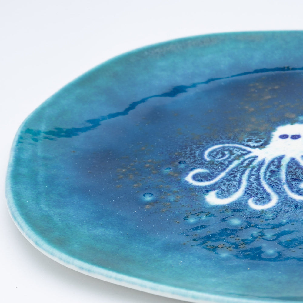 
                
                    Load image into Gallery viewer, Ceramic Dinner Plate B, Octopus
                
            