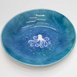 Ceramic Platter A, Handpainted Octopus