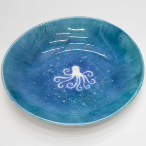 
                
                    Φόρτωση εικόνας στο Viewer Gallery, Ceramic Platter A, Handpainted Octopus
                
            