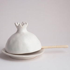 
                
                    Φόρτωση εικόνας στο Viewer Gallery, Ceramic Pomegranate Butter Dish with knife
                
            