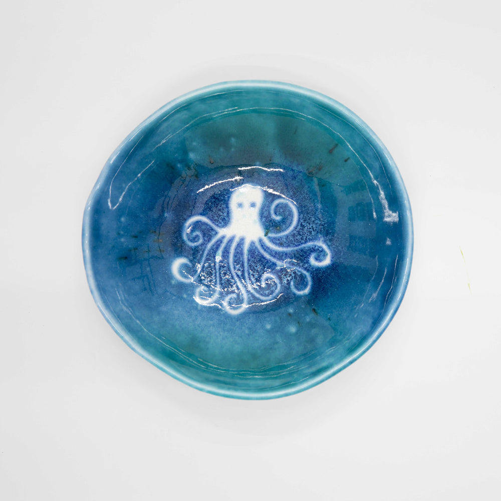 Ceramic Soup Plate, Octopus