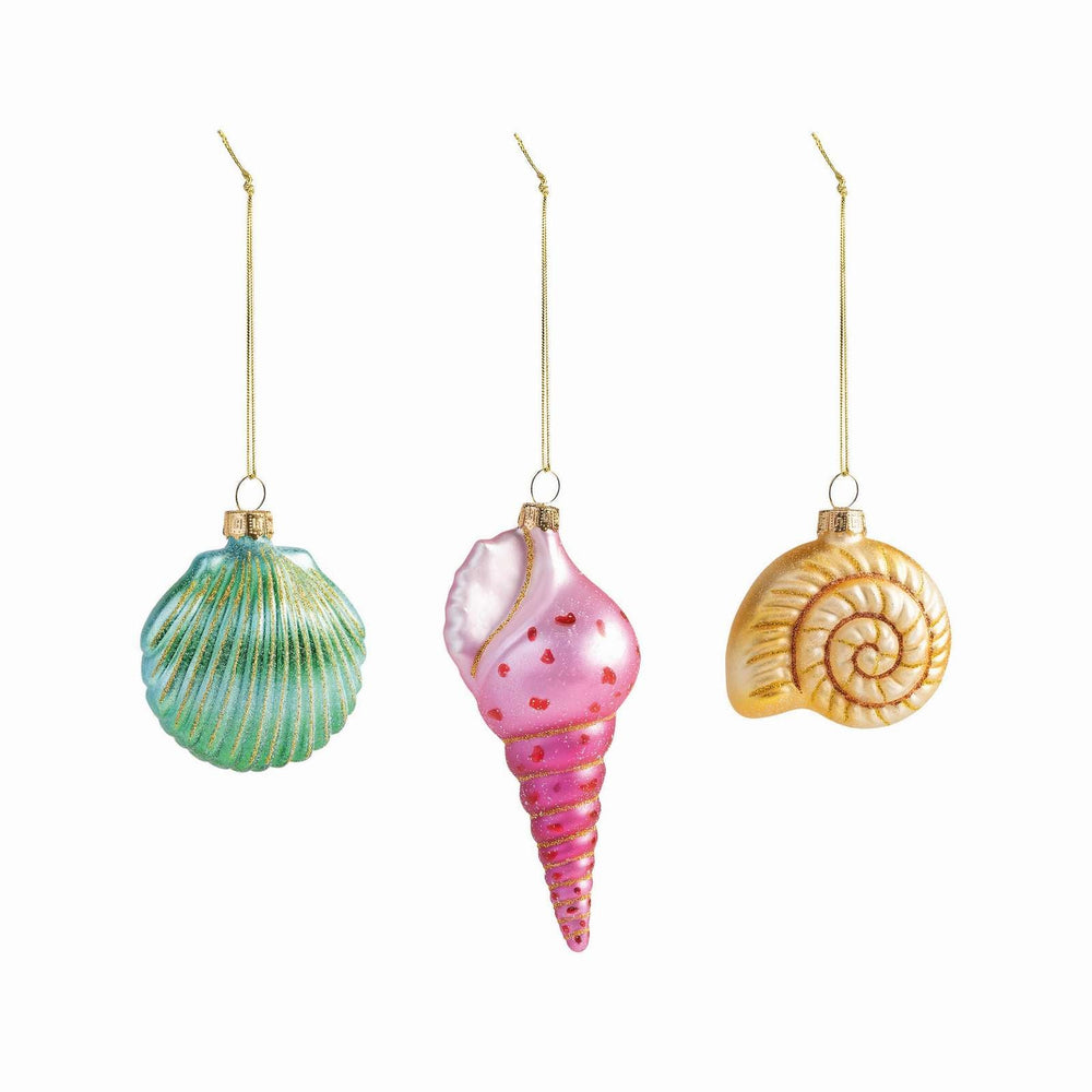 
                
                    Load image into Gallery viewer, Christmas Ornament, Sea  Shell, Green
                
            