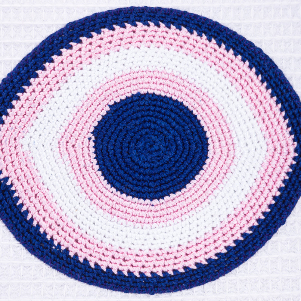
                
                    Load image into Gallery viewer, Decorative Evil Eye Cushion in Pink
                
            