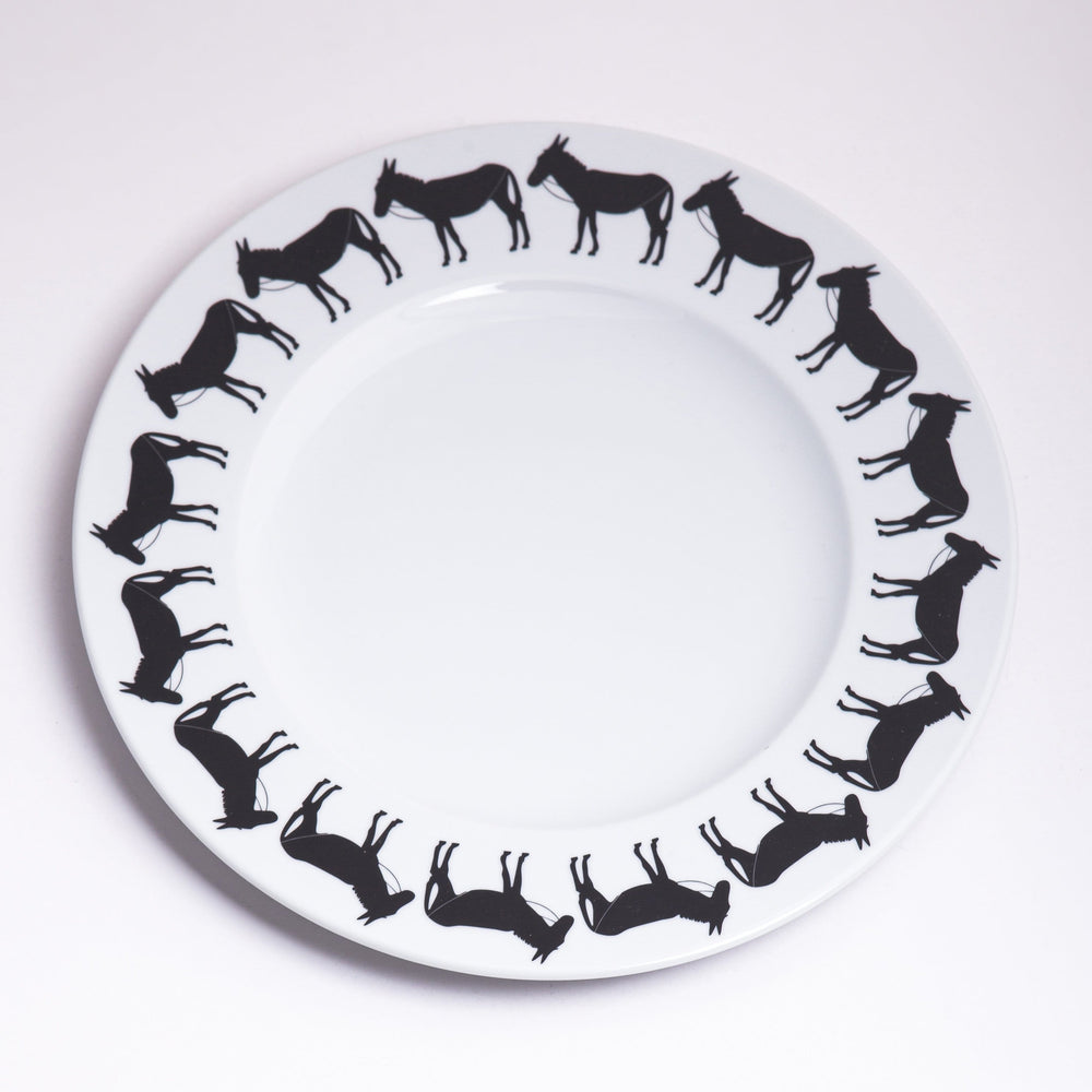 Donkey Set of Platter and Plate