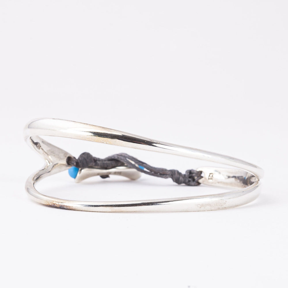
                
                    Load image into Gallery viewer, Double Handcuff Bangle in Sterling Silver
                
            