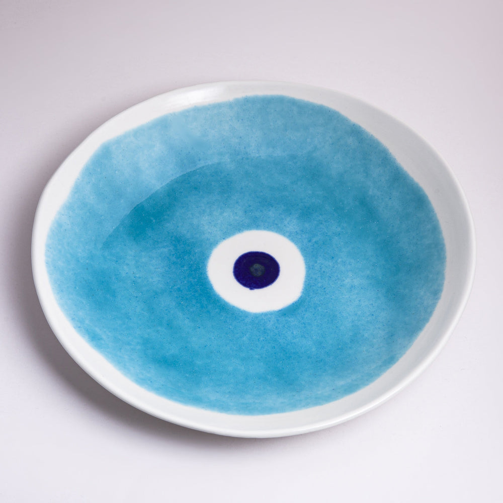 
                
                    Load image into Gallery viewer, Evil Eye Ceramic Platter A
                
            