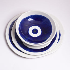 
                
                    Φόρτωση εικόνας στο Viewer Gallery, Evil Eye Ceramic Soup Plate
                
            