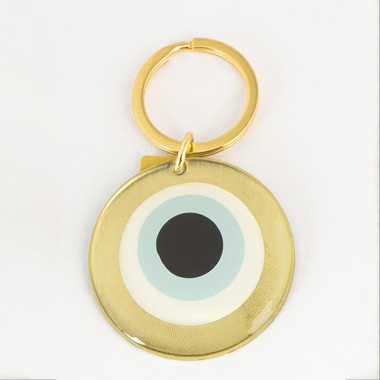 
                
                    Load image into Gallery viewer, Evil Eye Keyring, Bronze
                
            