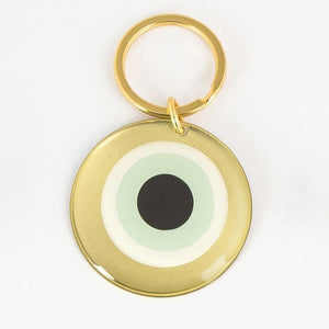 
                
                    Load image into Gallery viewer, Evil Eye Keyring, Bronze
                
            