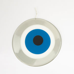 Evil Eye, Mati, Aluminium, Round Shape in Blue