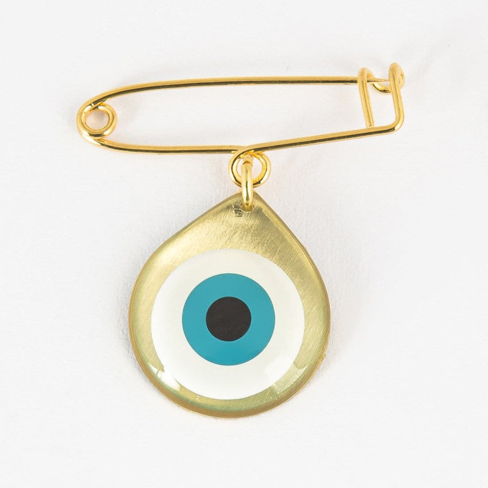 Evil Eye 'Mati' Pin in Turquoise