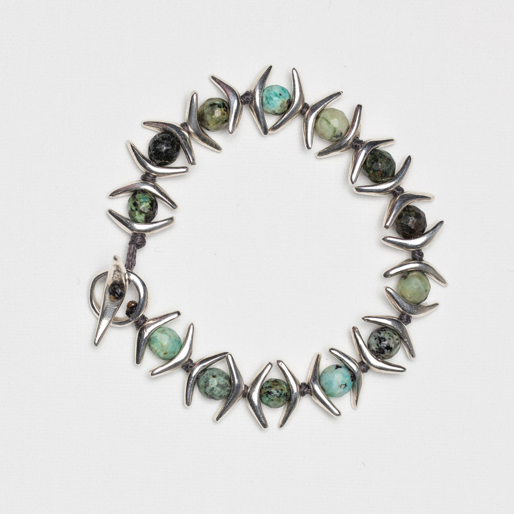 
                
                    Load image into Gallery viewer, Eye and Turquoise Bracelet
                
            