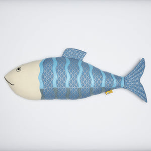 
                
                    Load image into Gallery viewer, Fish Cushion in Blue
                
            