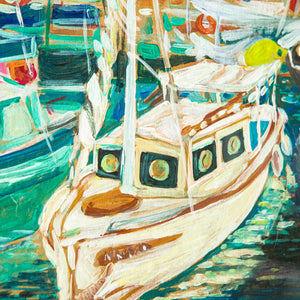 Fishing Boats in Hydra, Limited Edition Giclee Print