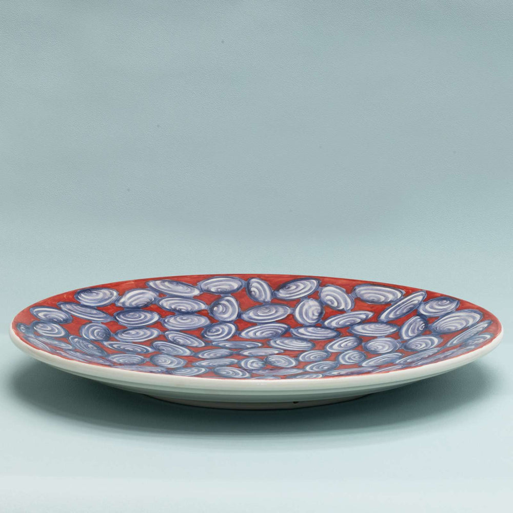 
                
                    Load image into Gallery viewer, Handpainted Ceramic Platter, Mussels
                
            