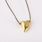 Heart Pendant, Gold Plated