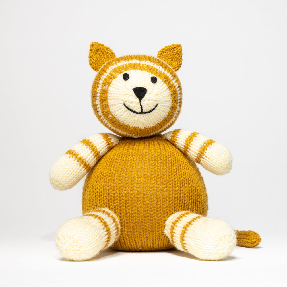 
                
                    Load image into Gallery viewer, Knitted Cat Doll, Stuffed Toy
                
            