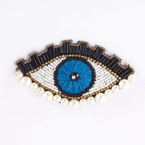 Lia Evil Eye Beaded Brooch