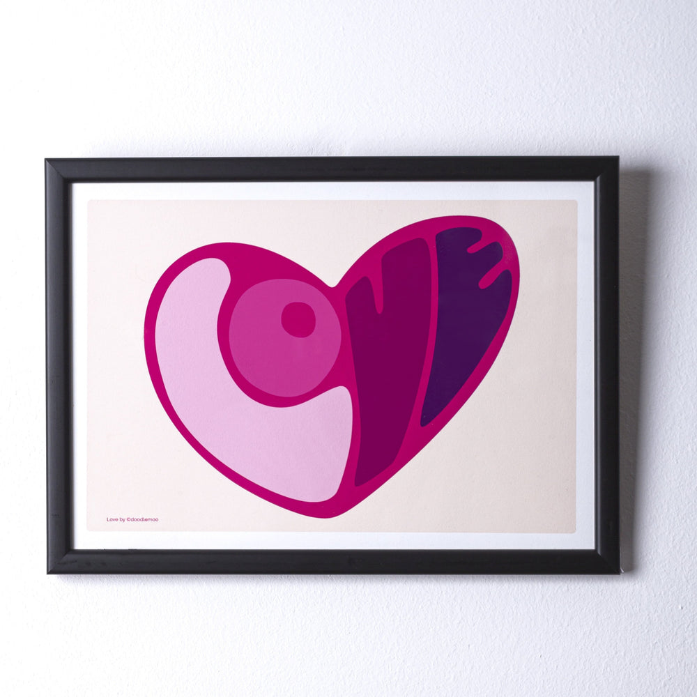 Love, Framed Art Print