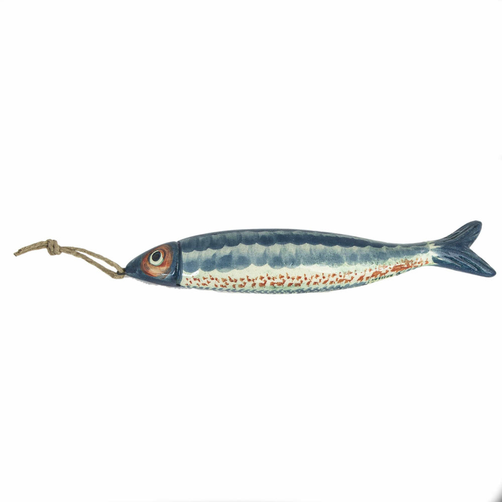 Mackerel - Big Ceramic Decorative Fish in Blue