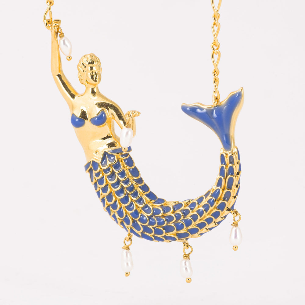 
                
                    Load image into Gallery viewer, Mermaid Pendant Necklace
                
            
