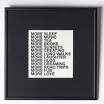 "More" Framed Print