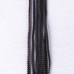 Necklace Pleated Lines in Black & Brown