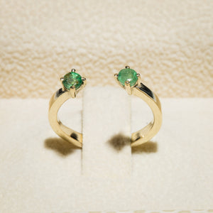 
                
                    Φόρτωση εικόνας στο Viewer Gallery, Open Gold Ring with Emeralds
                
            