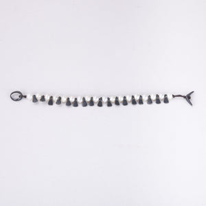 
                
                    Load image into Gallery viewer, Pearls and Oxidised Silver Fringe Bracelet
                
            