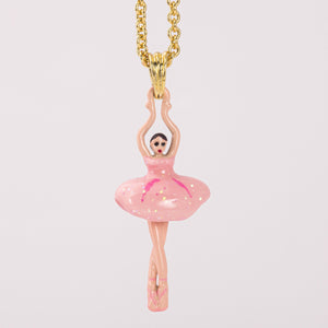 
                
                    Load image into Gallery viewer, Pink Mini Ballerina Necklace
                
            