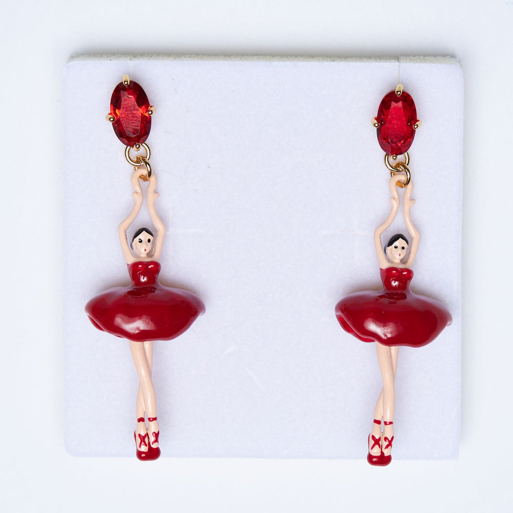 
                
                    Load image into Gallery viewer, Red Ballerina Earrings
                
            