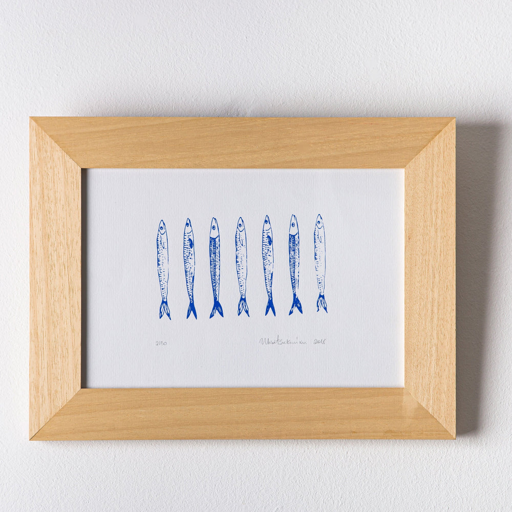 
                
                    Load image into Gallery viewer, Sardines, Silkscreen Print, Limited Edition
                
            