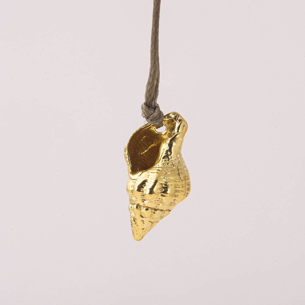 Sea Shell Pendant, Gold Plated
