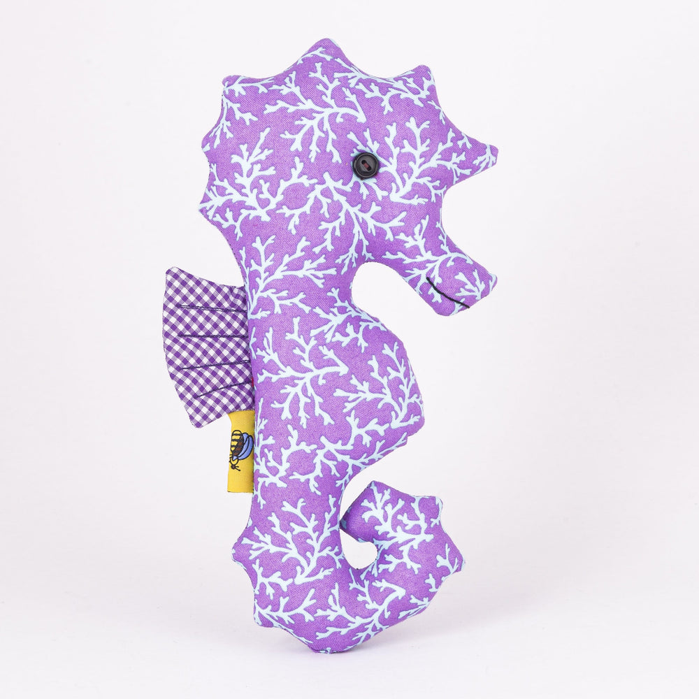 Seahorse Handmade Softie in Lilac