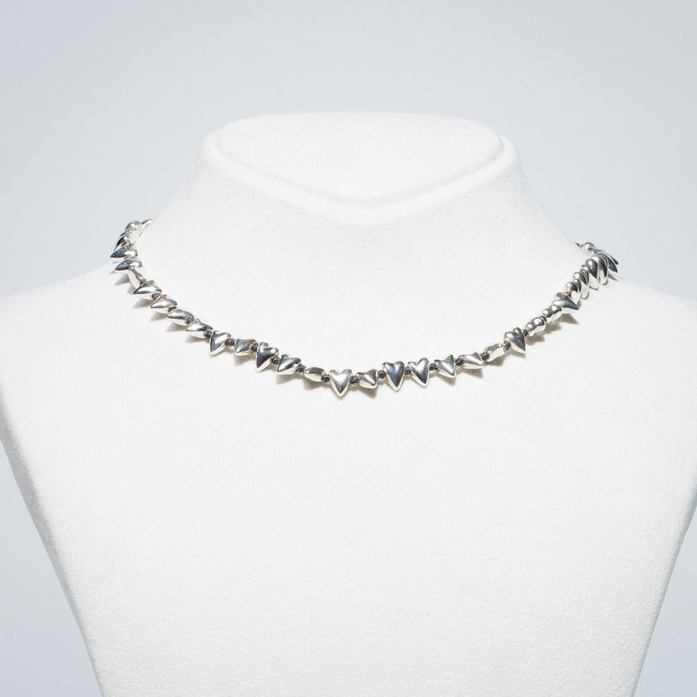 
                
                    Load image into Gallery viewer, Silver Hearts Necklace
                
            
