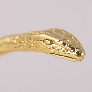 
                
                    Φόρτωση εικόνας στο Viewer Gallery, Snake Bangle in Gold Plated Brass
                
            