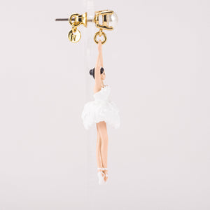 White Ballerina Earrings