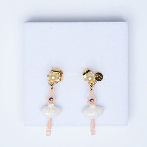 
                
                    Φόρτωση εικόνας στο Viewer Gallery, White Mini Ballerina Earrings
                
            