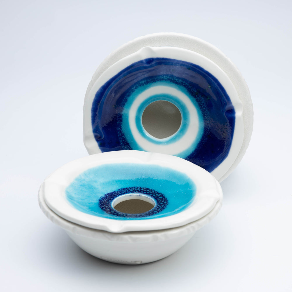 
                
                    Load image into Gallery viewer, Wind Ashtray, Handmade, Evil Eye, Ceramic
                
            